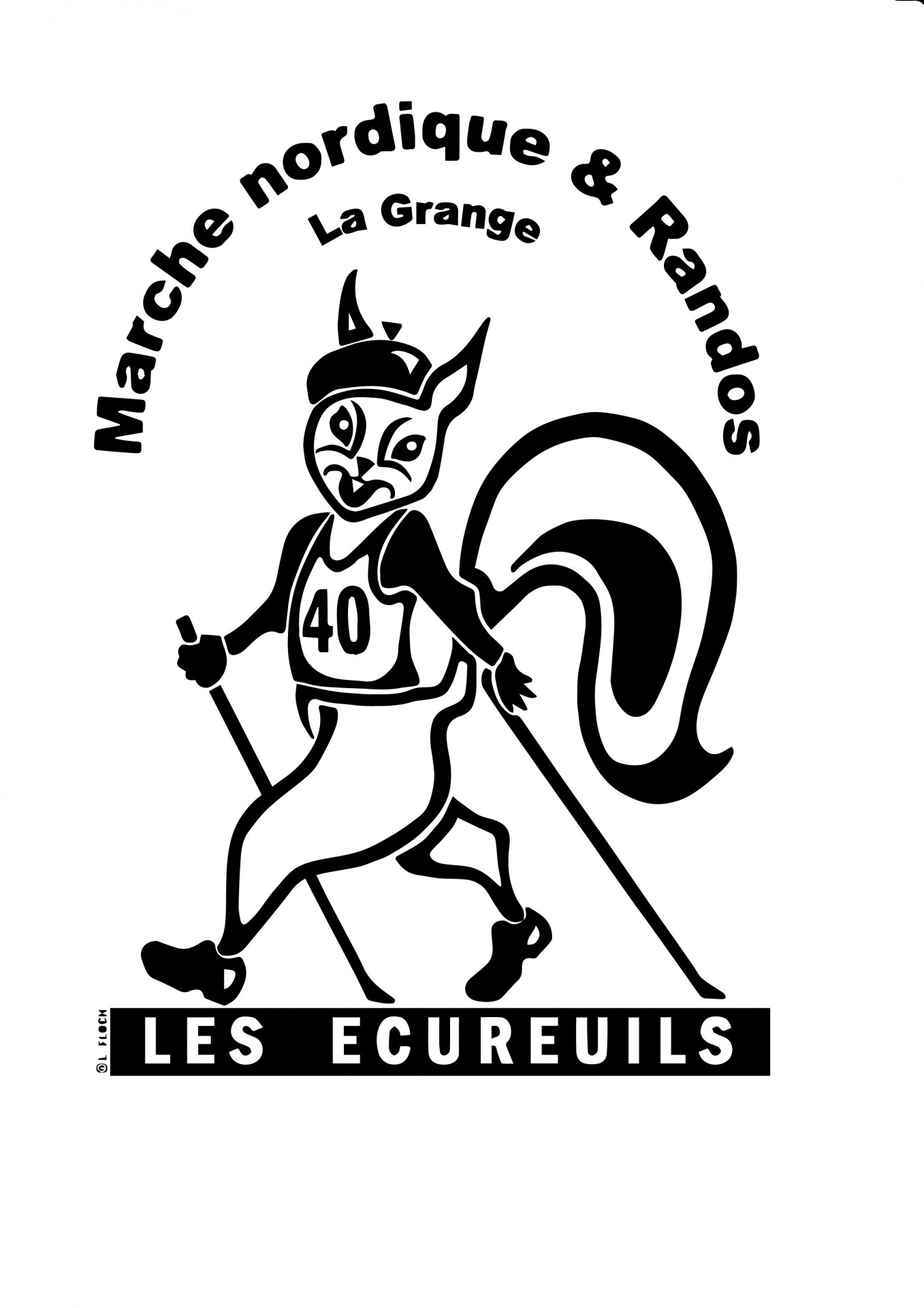 Logo ecureuil marche nordik randos lagrange 2018