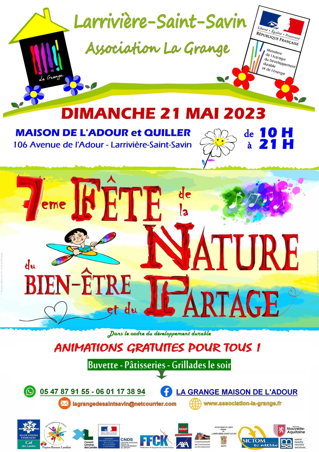 Affiche 7eme fete de la nature 2023