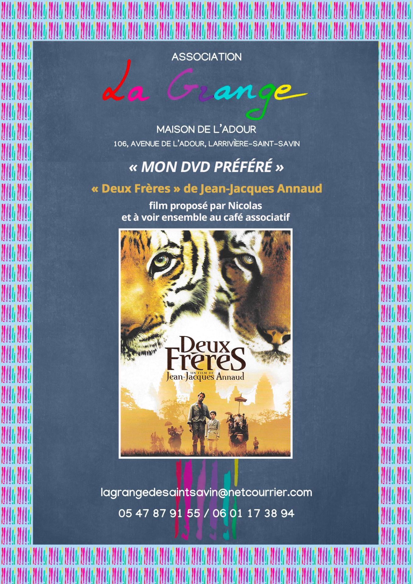 Flyer cafe associatif film deux freres