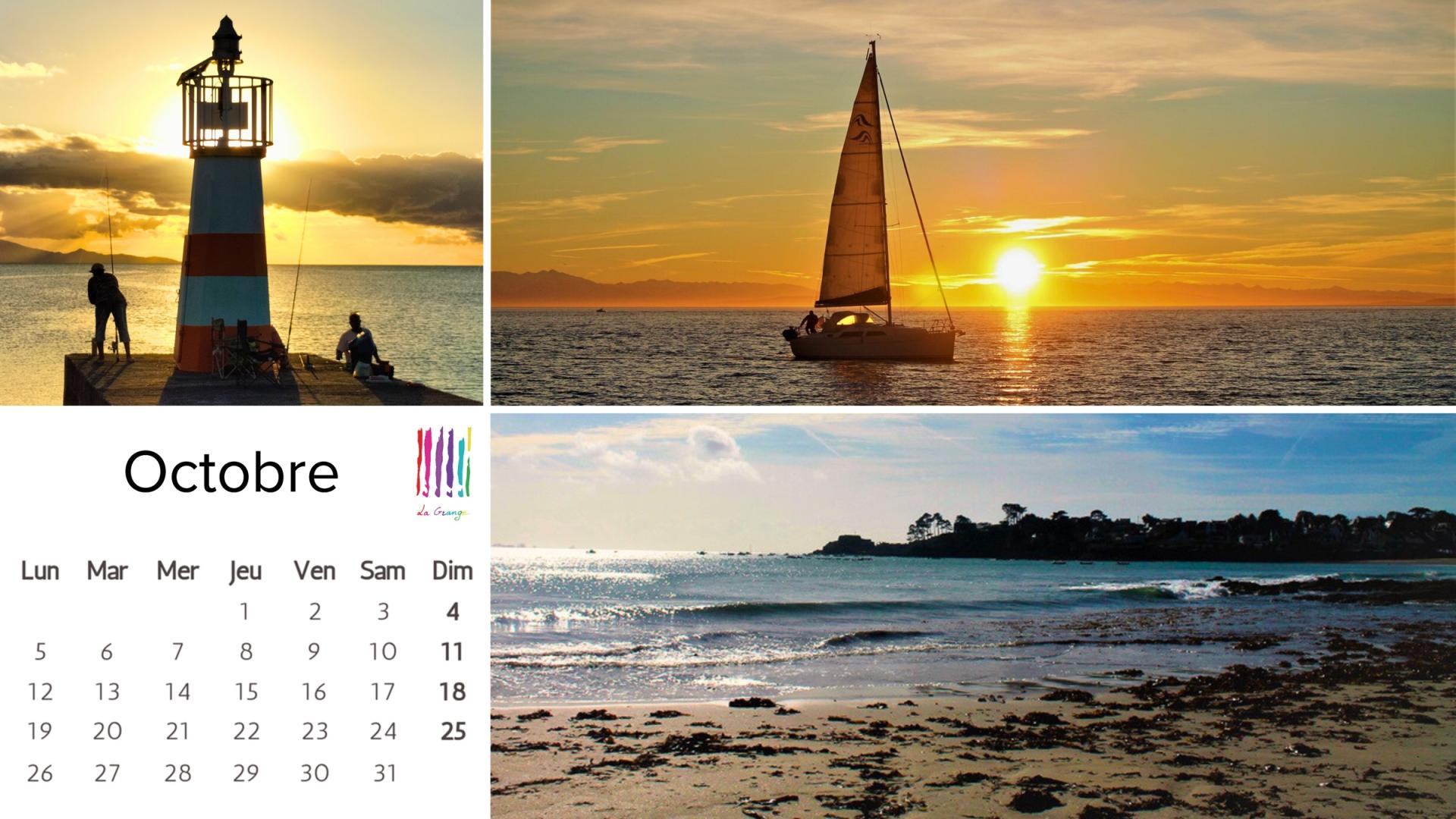 Calendrier 2026 club photo de la grange octobre