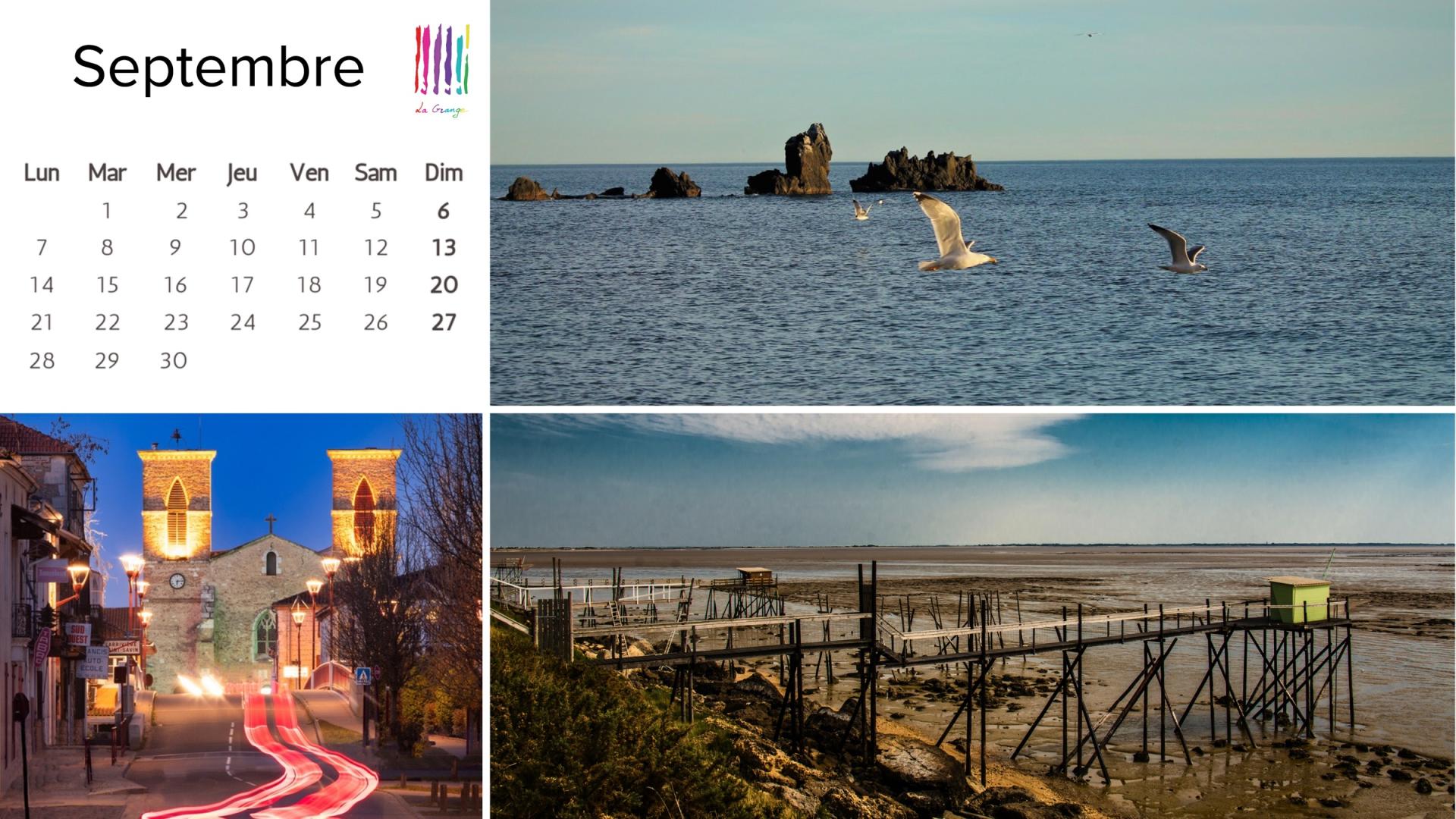 Calendrier 2026 club photo de la grange septembre