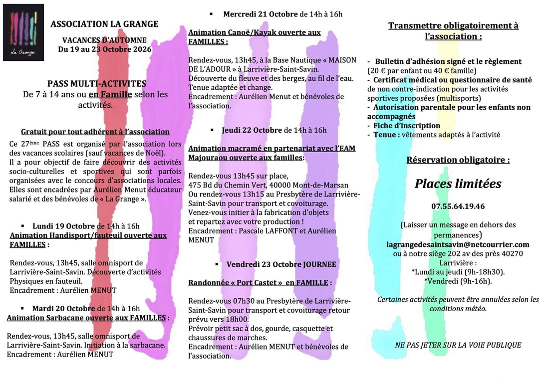 La grangemulti pass octobre26
