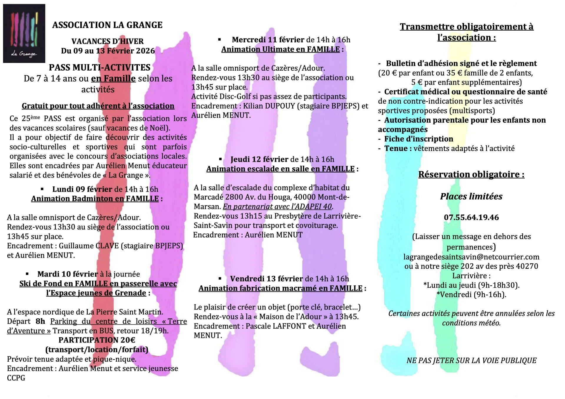 Programme la grange hiver 2026